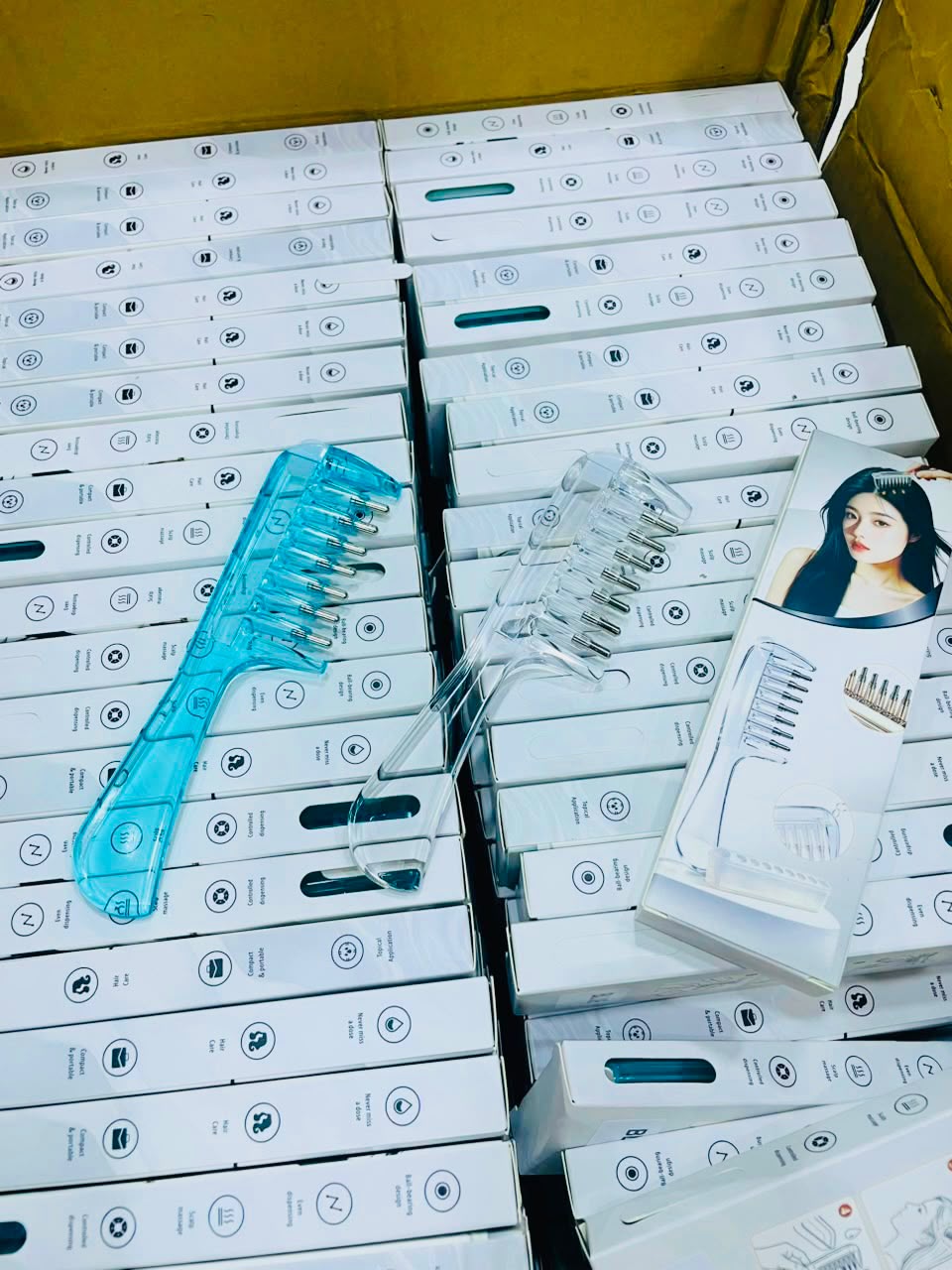 Hair Oil Applicator Comb packaging
